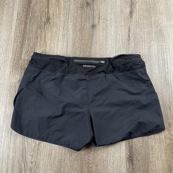 Patagonia Nine Trails Running Shorts Women’s XL Black Rear Pocket 24655 Trail - Picture 7 of 16